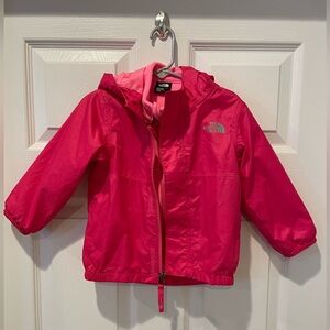 The north face windproof jacket with fleece 12-18 months